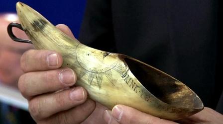 Video thumbnail: Antiques Roadshow Appraisal: 1766 Carved Drinking Horn