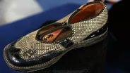 Appraisal: Babe Ruth & Lou Gehrig Signed Shoe