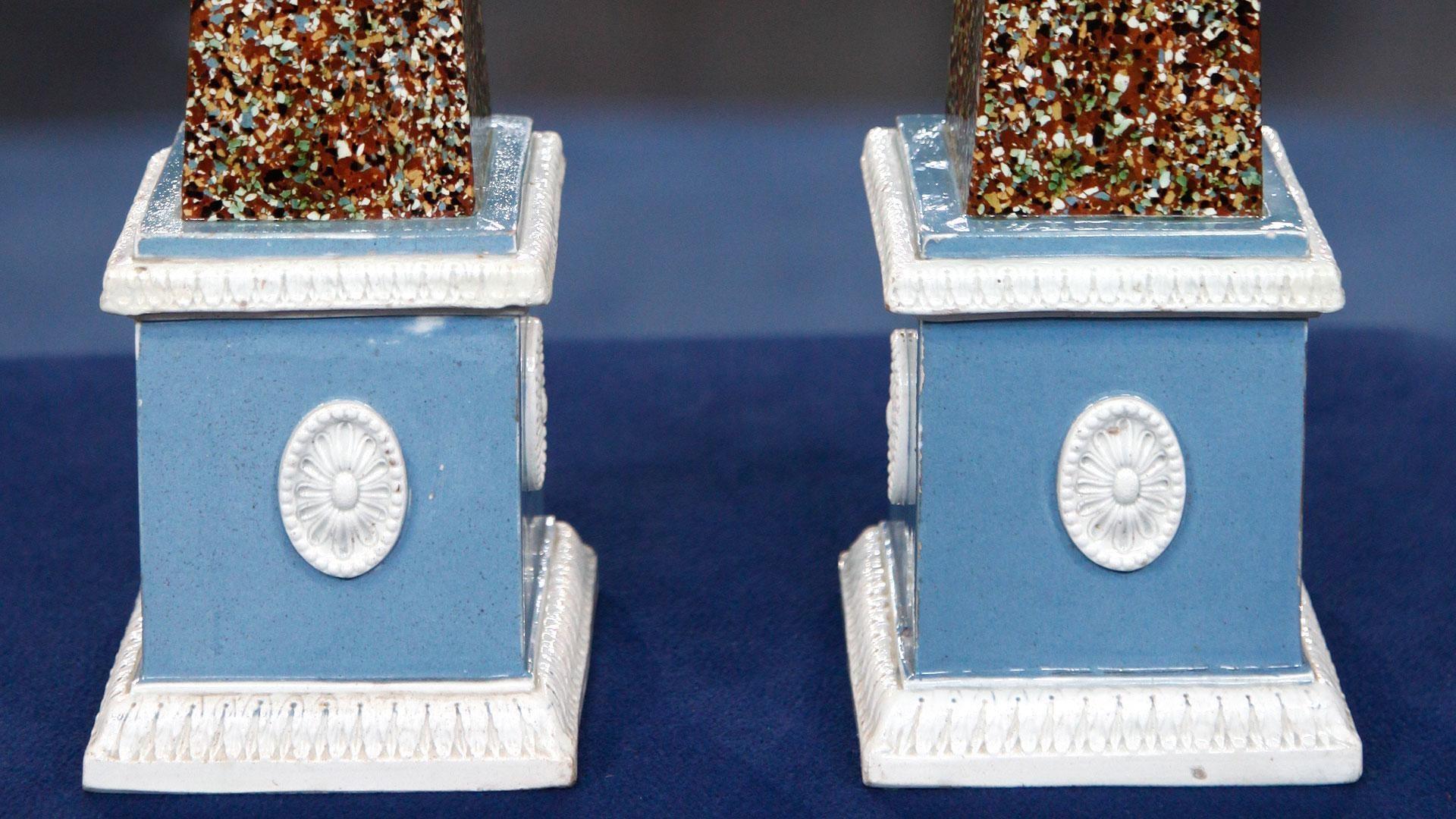 Appraisal English Pearlware Obelisks, ca. 1790 Antiques Roadshow WLIW