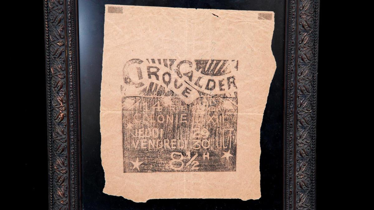 Appraisal Signed Alexander Calder Woodcut Invitation,... Antiques