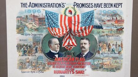 Video thumbnail: Antiques Roadshow Appraisal: 1900 McKinley-Roosevelt Jugate Campaign Poster