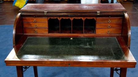 Video thumbnail: Antiques Roadshow Appraisal: Late 18th-Century George III Tambor-Front Desk