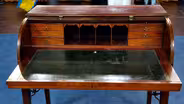 Appraisal: Late 18th-Century George III Tambor-Front Desk