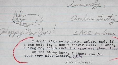 Video thumbnail: Antiques Roadshow Appraisal: 1993 J.D. Salinger Initialed Letter