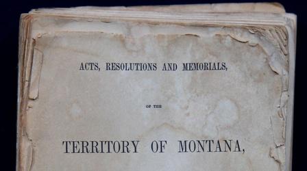 Video thumbnail: Antiques Roadshow Appraisal: 1866 Laws of Montana Territory Book