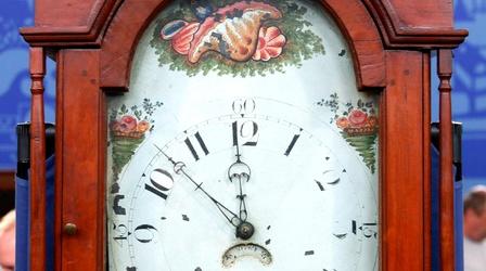 Video thumbnail: Antiques Roadshow Appraisal: Jacob Cope Grandfather Clock, ca. 1820