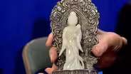 Appraisal: Chinese White Jade & Silver Figure