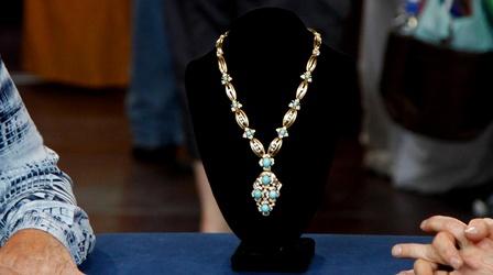 Video thumbnail: Antiques Roadshow Appraisal: Gold, Diamond & Turquoise Necklace, ca. 1960