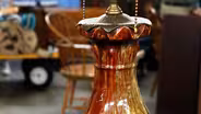 Appraisal: Dalpayrat Lamp with Katona Iron Mount