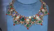 Appraisal: D&E Bib "Easter Egg" Rhinestone Necklace