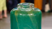 Appraisal: Murano Green Glass Vase by Scarpa, ca. 1930