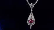 Appraisal: Ruby & Diamond Necklace, ca. 1920