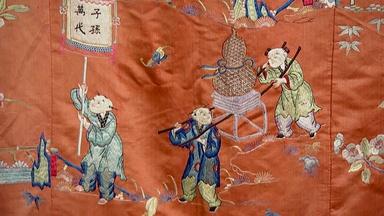 Appraisal: Chinese Silk Panel ca. 1880