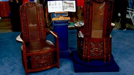 Video thumbnail: Antiques Roadshow Appraisal: 1917 Leonard Willeke Designed Arm Chairs