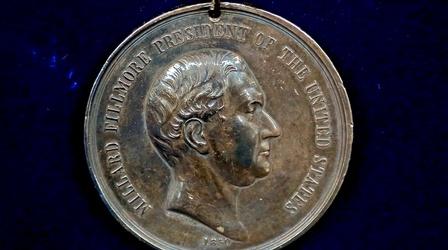 Video thumbnail: Antiques Roadshow Appraisal: 1850 Millard Fillmore Peace Medal with Photo