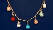 Appraisal: Russian Enamel Egg Necklace, ca. 1910