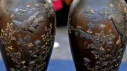 Appraisal: Japanese Mixed-Metal Vases, ca. 1900