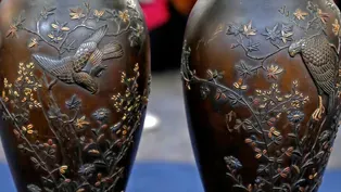 Appraisal: Japanese Mixed-Metal Vases, ca. 1900