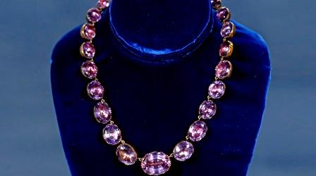 Video thumbnail: Antiques Roadshow Appraisal: Amethyst Collet Necklace & Gold, Diamond Ring