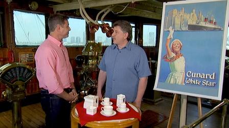 Video thumbnail: Antiques Roadshow Field Trip: Vintage Queen Mary Collectibles