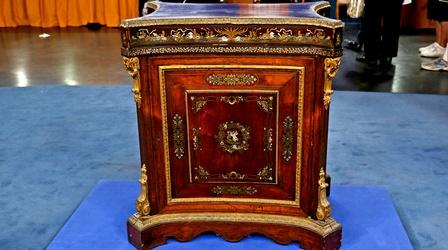 Video thumbnail: Antiques Roadshow Appraisal: Napoleon III Rosewood Cabinet, ca. 1860