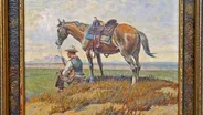 Appraisal: Olaf Carl Seltzer Oil & Letter, ca. 1935