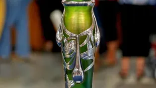 Appraisal: 20th-Century Loetz Silver Overlay Vase
