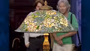 Appraisal: Louis Comfort Tiffany Lamp with "Rose Helmut" Sha