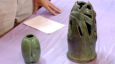Appraisal: Teco Pottery Vases 