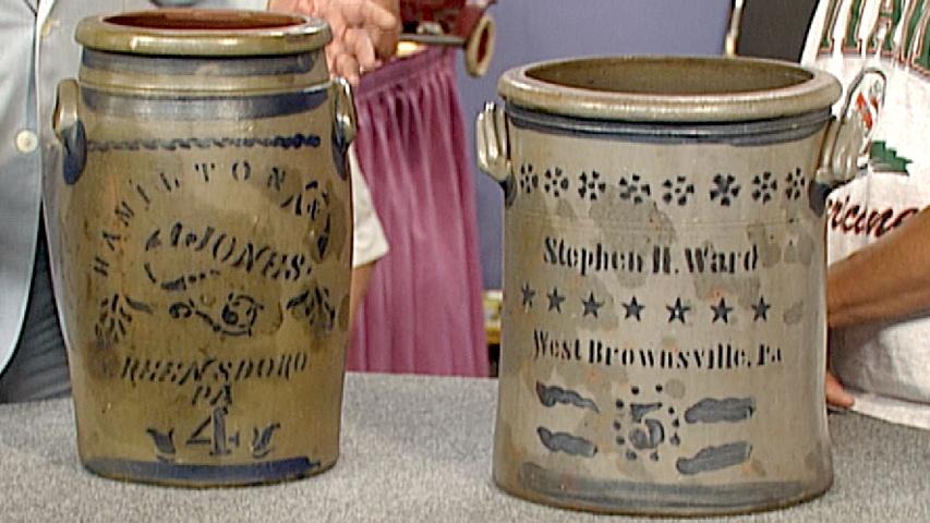 Antique 1920s STAR Stoneware Co. Three Gallon Crock