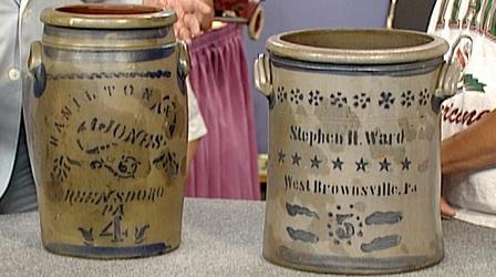 Video thumbnail: Antiques Roadshow Appraisal: Pennsylvania Stoneware Crocks
