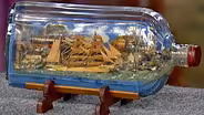 World War II German POW Ship in a Bottle made in Canada