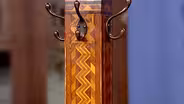 Appraisal: Marquetry Coat Rack, ca. 1940