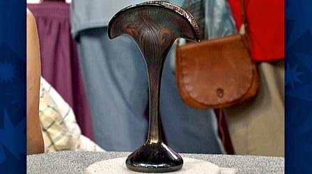 Video thumbnail: Antiques Roadshow Appraisal: Tiffany-Style Fan Vase