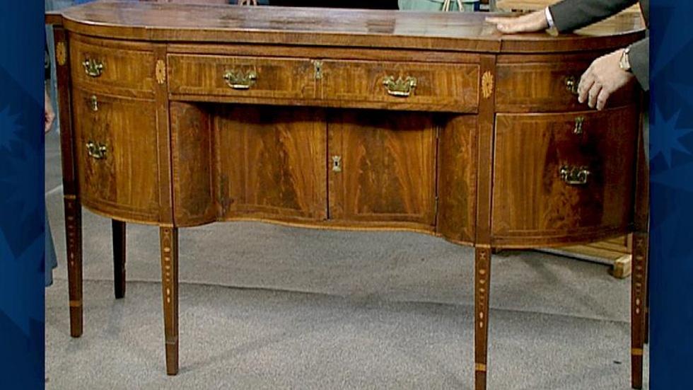 S18 Ep30: Appraisal: Federal Inlaid Mahogany Sideboard image