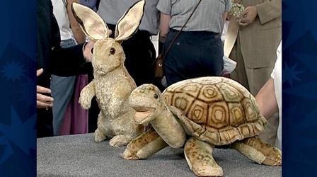 Video thumbnail: Antiques Roadshow Appraisal: Steiff Rabbit & Turtle Footstool