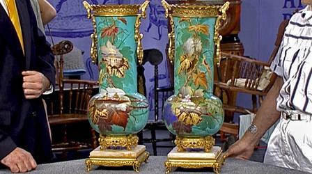 Video thumbnail: Antiques Roadshow Appraisal: French Aesthetic Period Vases, ca. 1880