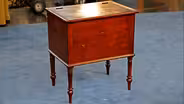 Appraisal: Sugar Chest with Added Inlay, ca. 1830