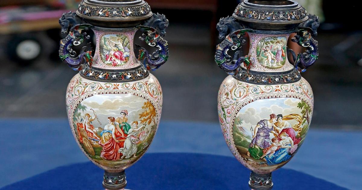 Antiques Roadshow Appraisal Viennese Enamel Vases, ca. 1880 Season 18 Episode 20 LPB