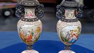 Appraisal: Viennese Enamel Vases, ca. 1880