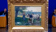 Appraisal: Julian Dupré Oil on Panel, ca. 1885