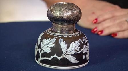 Video thumbnail: Antiques Roadshow Appraisal: Webb Cameo Glass & Gorham Silver Inkwell