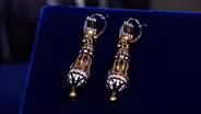 Appraisal: French Egyptian Revival Earrings, ca. 1890