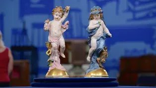 Appraisal: Meissen "Day & Night" Porcelain Figurines