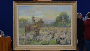 Appraisal: 1959 Minerva Teichert "Cowboy with Sheep" Oil