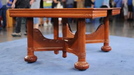 Video thumbnail: Antiques Roadshow Appraisal: Factory-Made Dining Table, ca. 1895