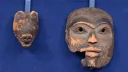 Appraisal: Tlingit Wolf Masquette & Ancestor Mask