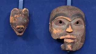 Appraisal: Tlingit Wolf Masquette & Ancestor Mask