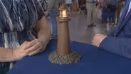 Appraisal: WWII Trench Art Lighthouse Lamp