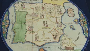 Appraisal: Majolica Tile Map, ca. 1925